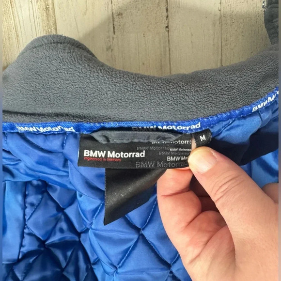 BMW Motorrad Jacket Medium Navy Blue Men Motorcycle Nylon - Picture 11 of 11